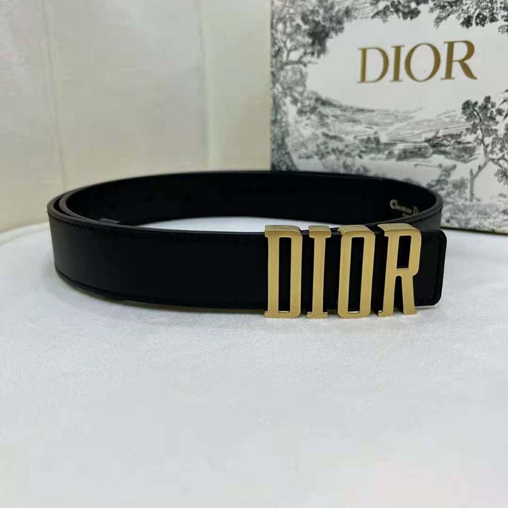 Dior Women D-Fence Belt Black Smooth Calfskin-B0385CVWU - image 4