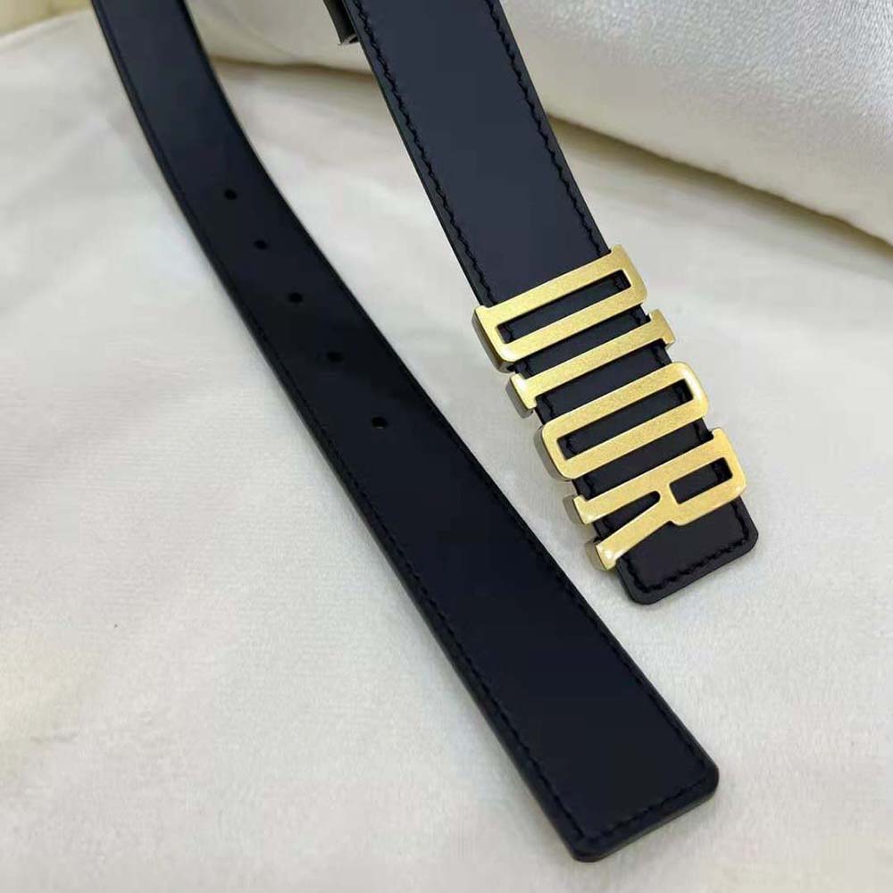 Dior Women D-Fence Belt Black Smooth Calfskin-B0385CVWU - image 5