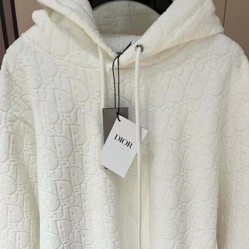 Dior Men Dior Oblique Hooded Sweatshirt Relaxed Fit-113J631A0684 - image 8