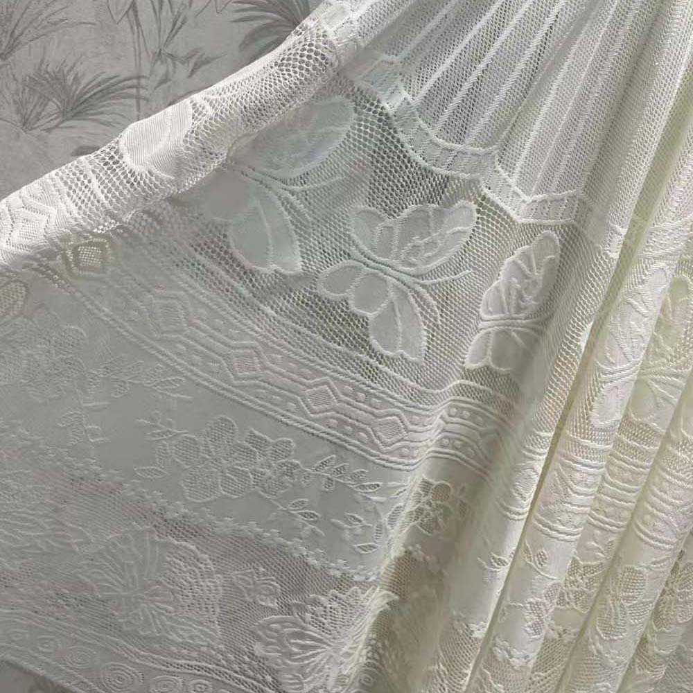 Dior Women Flared Mid-Length Skirt Ecru Technical Cotton Lace with D-Lace Butterfly Motif - image 6