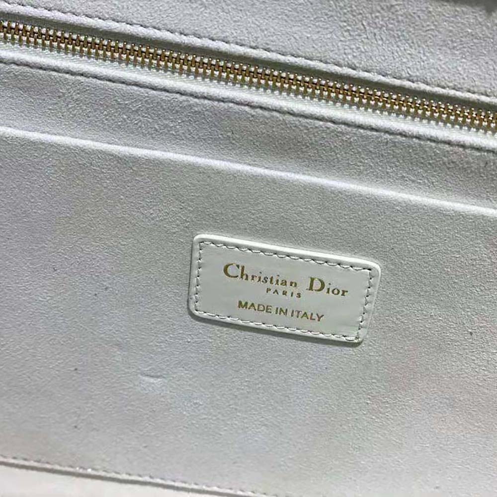 Dior Women Medium Dior Book Tote Latte Macrocannage Calfskin - image 10