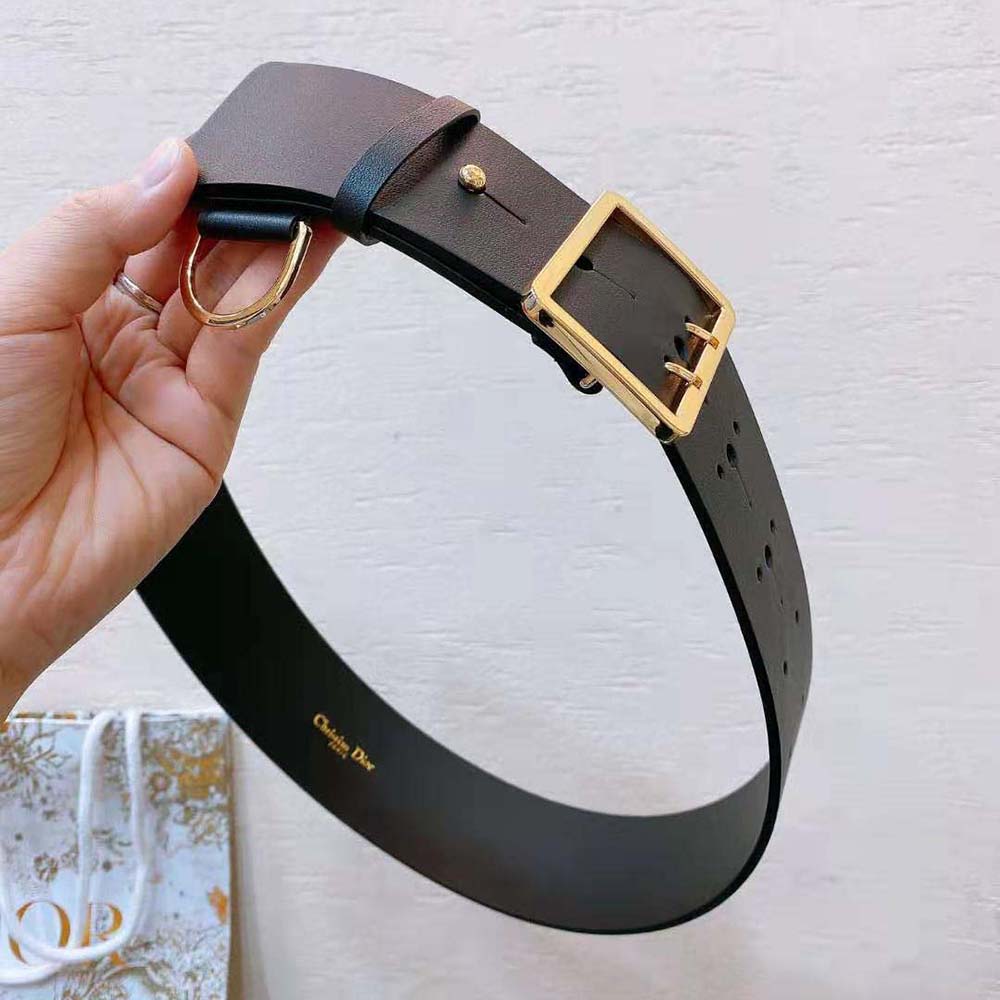 Dior Women Punk Belt Black Matte Calfskin-B0453UBJI - image 4