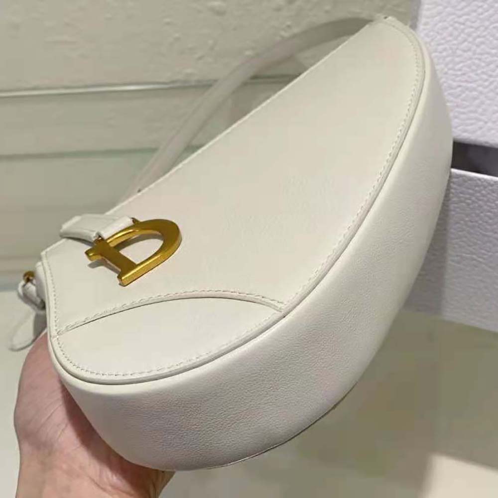 Dior Women Saddle Shoulder Pouch Latte Goatskin - image 4