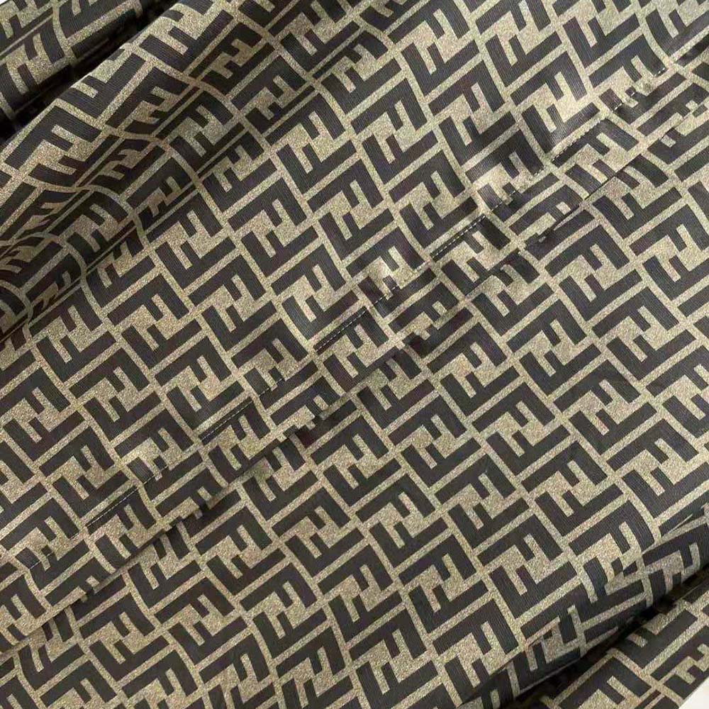 Fendi Women Dress Brown FF Twill Shirt - image 7