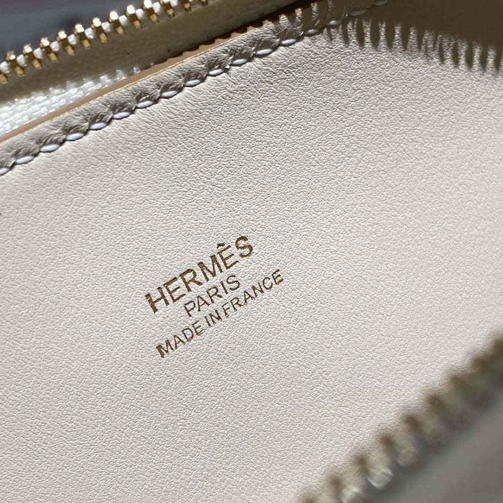 Hermes Unisex Bolide 1923 Bag in Epsom Calfskin-Beige - image 8