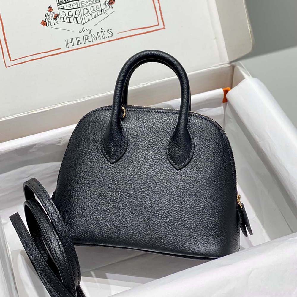 Side profile showing silhouette of Hermes Unisex Bolide 1923 Bag