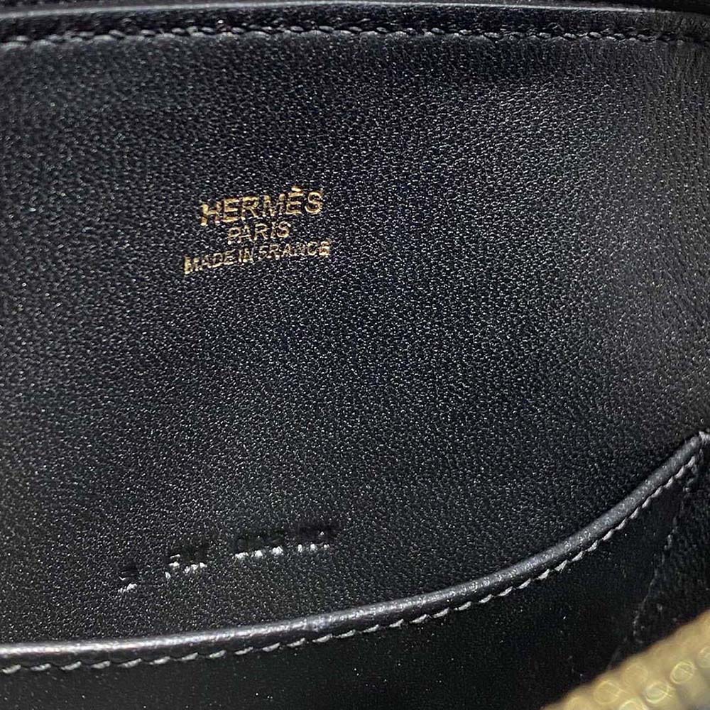 Hermes Unisex Bolide 1923 Bag in Epsom Calfskin-Black/Gold - image 9