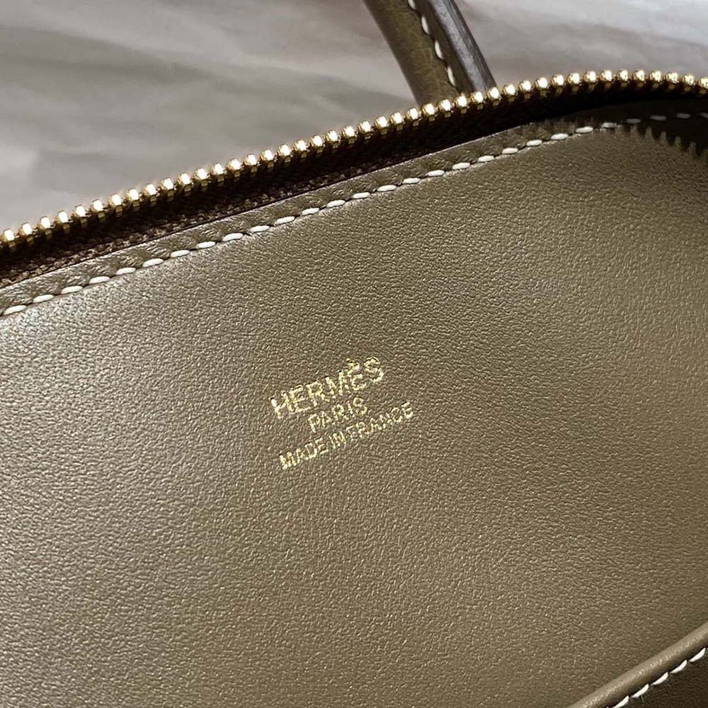 Hermes Unisex Bolide 1923 Bag in Epsom Calfskin-Brown/Gold - image 8
