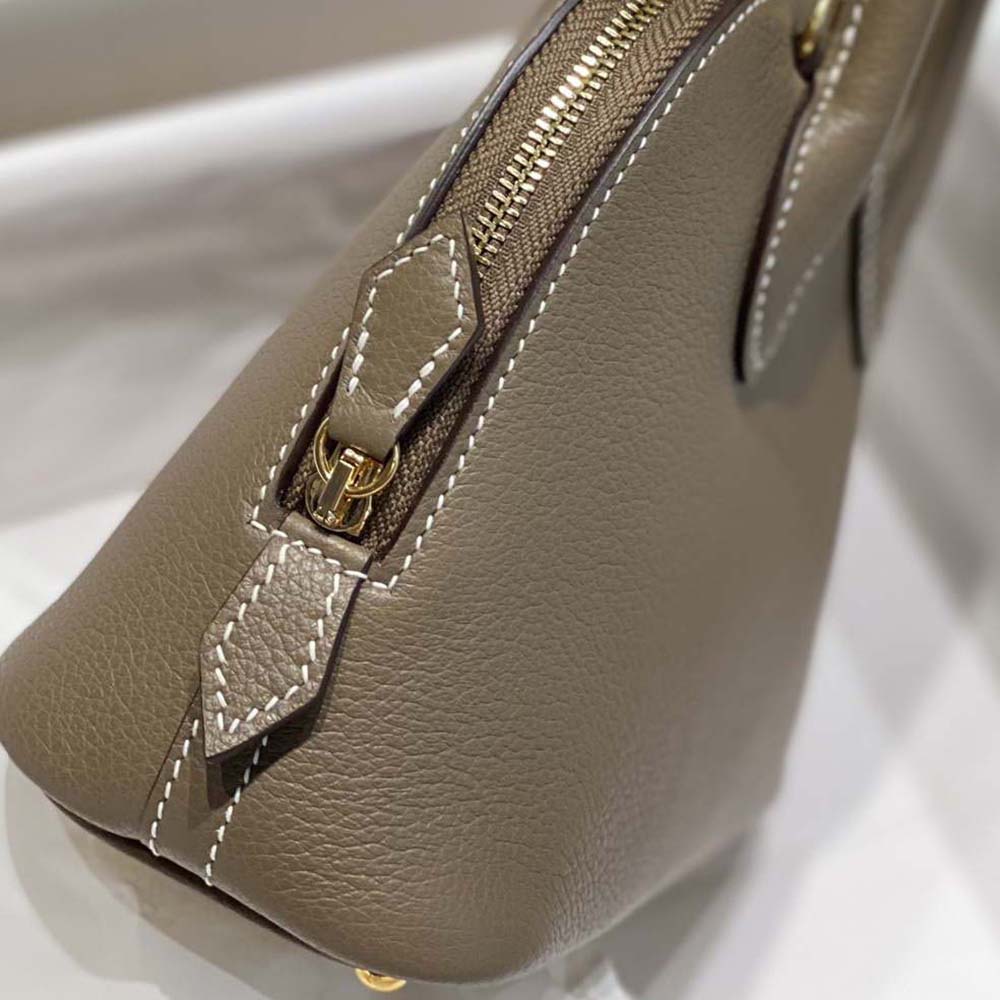 Hermes Unisex Bolide 1923 Bag in Epsom Calfskin-Brown/Gold - image 6