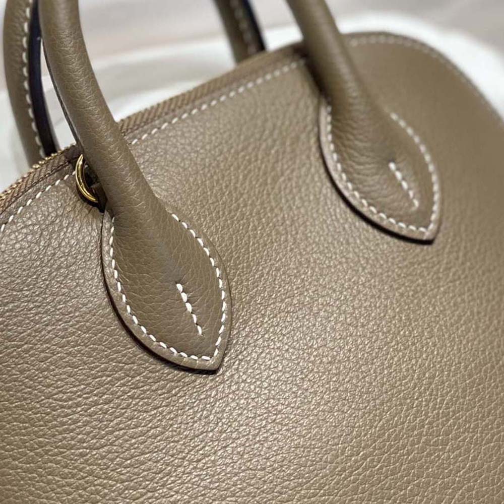 Hermes Unisex Bolide 1923 Bag in Epsom Calfskin-Brown/Gold - image 7