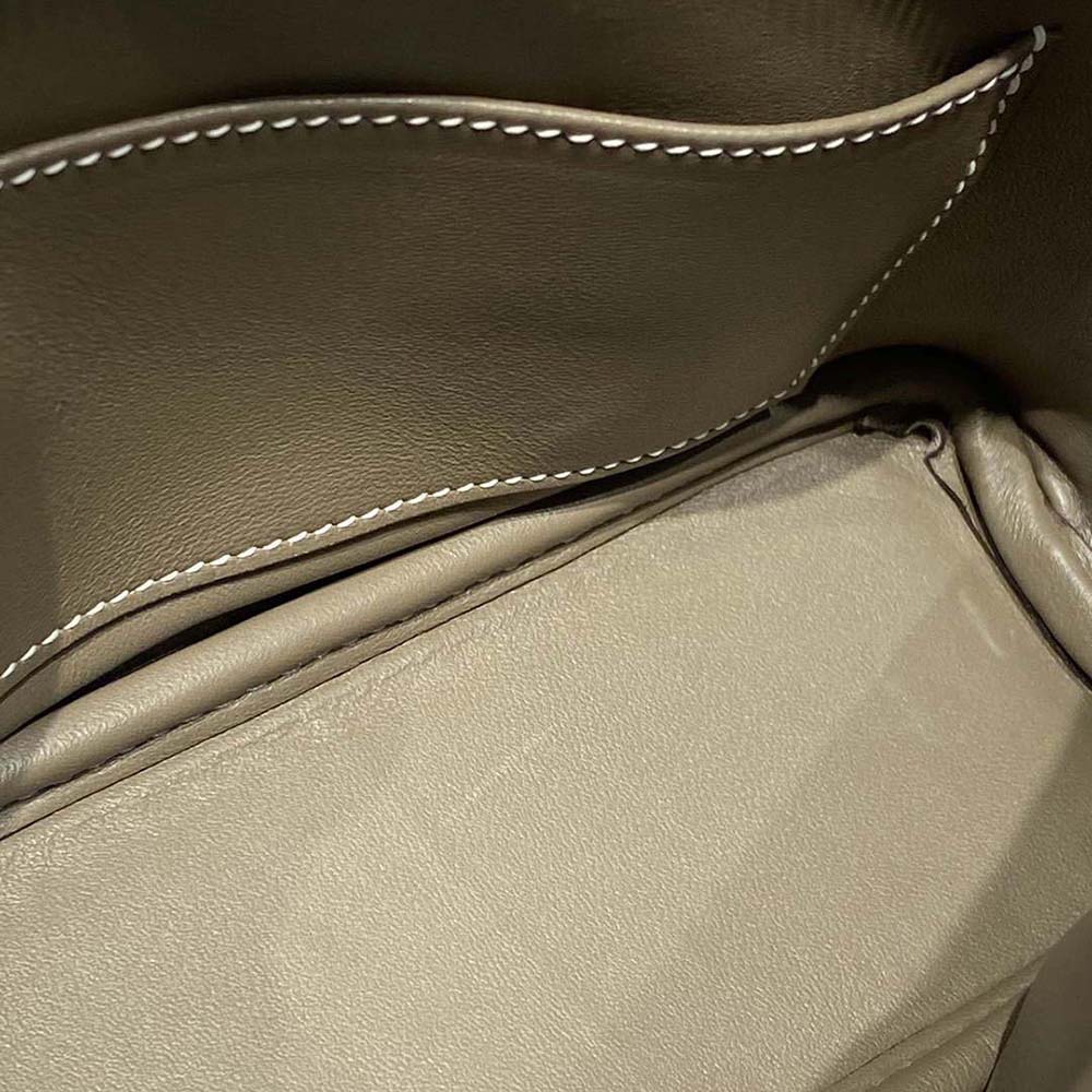 Hermes Unisex Bolide 1923 Bag in Epsom Calfskin-Brown/Gold - image 9