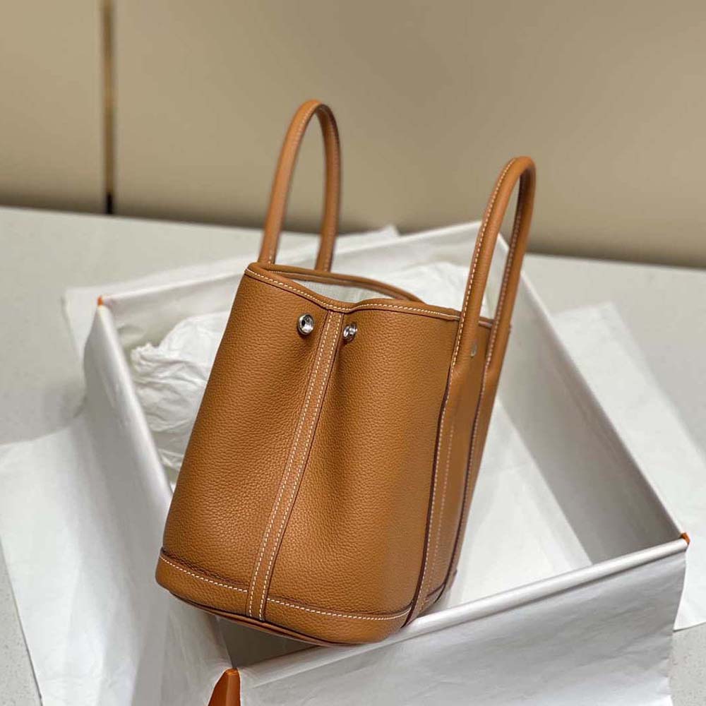 Hermes Unisex Garden Party 30 Voyage Bag-Brown - image 4