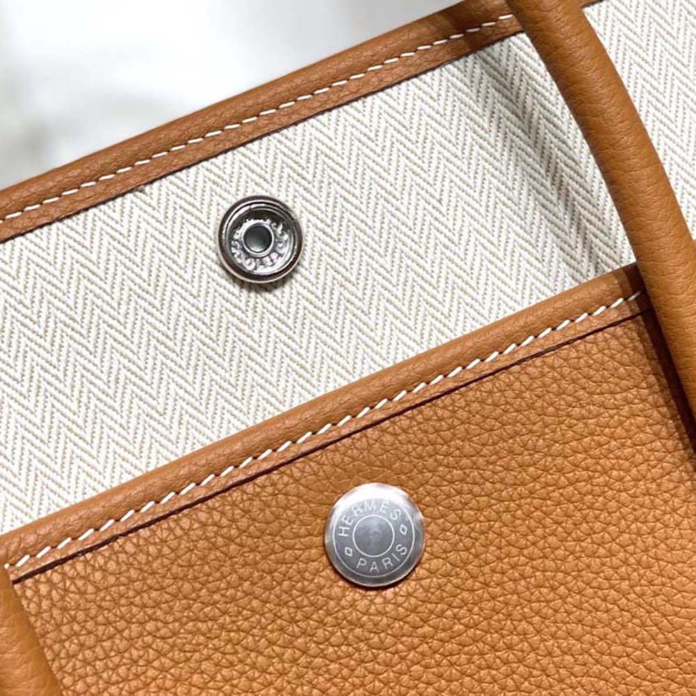 Hermes Unisex Garden Party 30 Voyage Bag-Brown - image 8