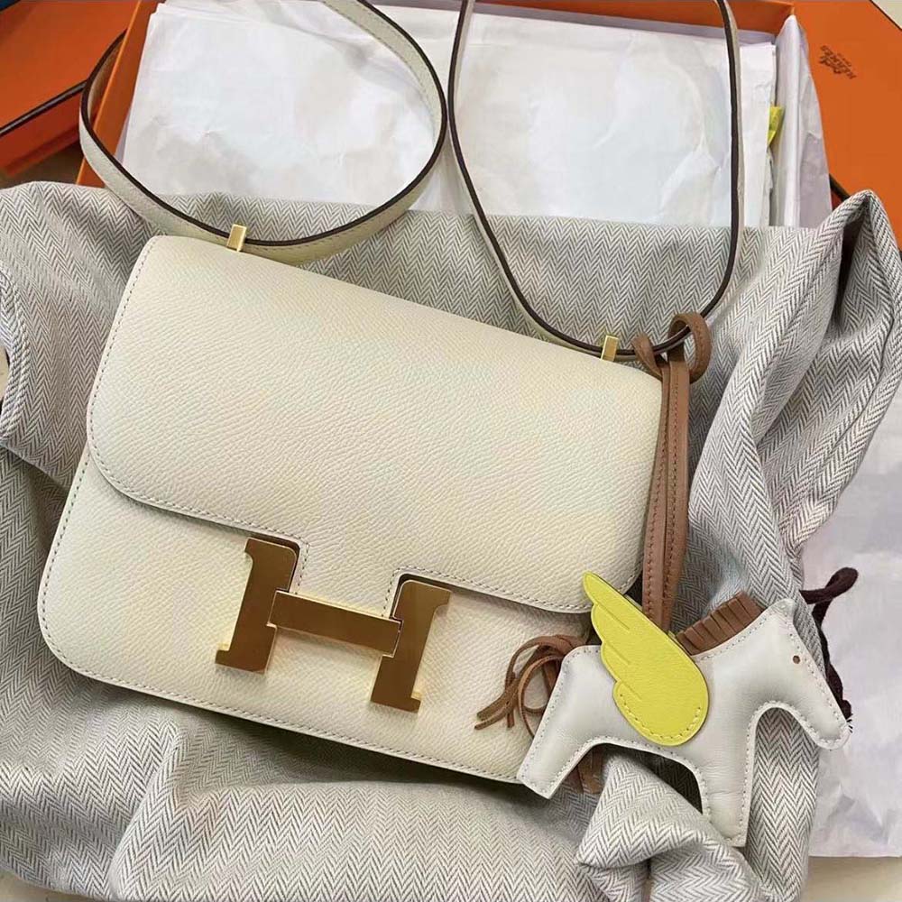 Hermes Unisex Rodeo Pegase MM Charm-Yellow - image 5
