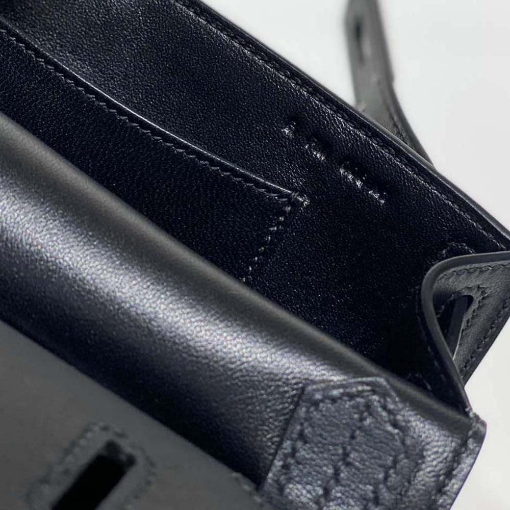 Hermes Women Jyspiere in Evercolor Leather-Black/Silver - image 8