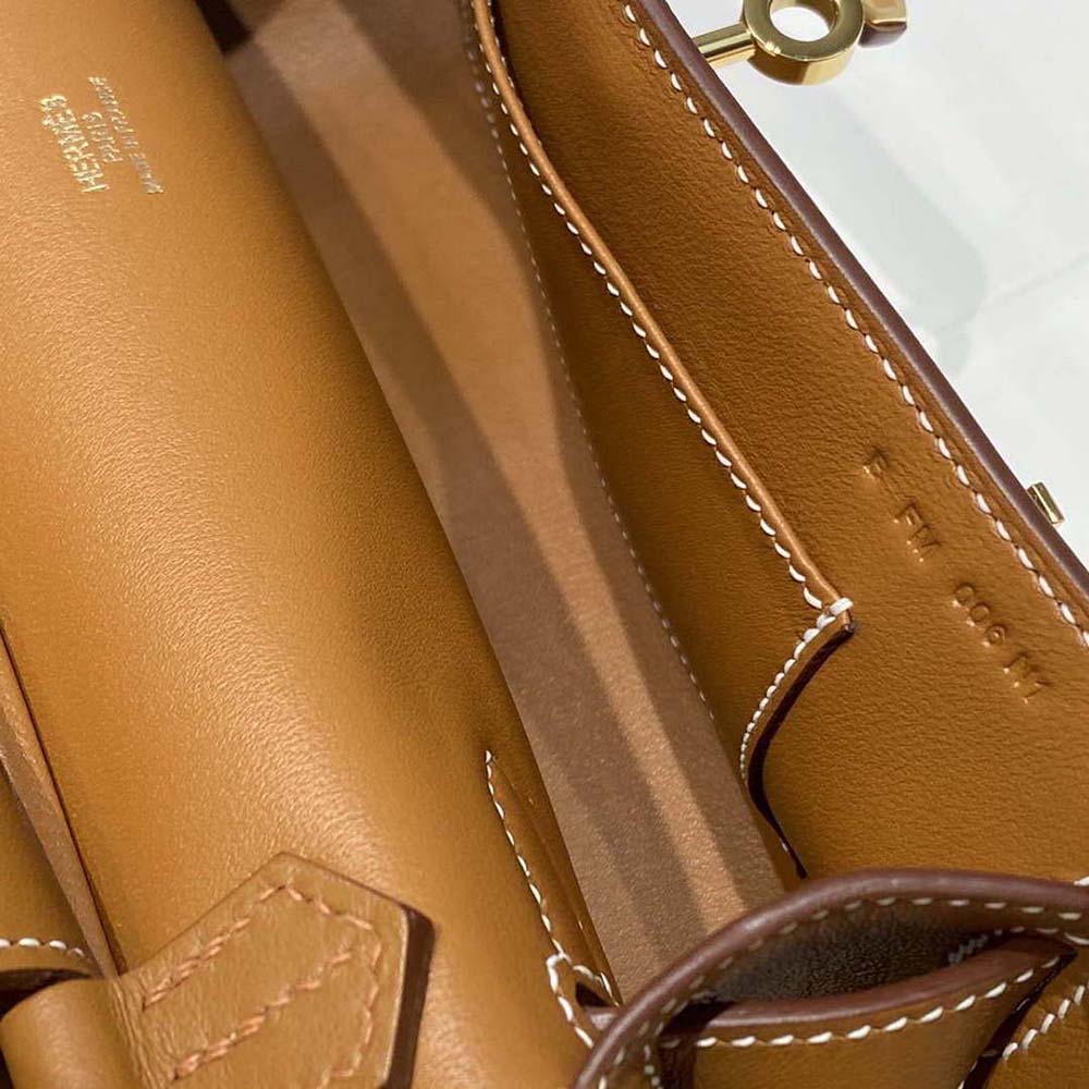 Hermes Women Jyspiere in Evercolor Leather-Brown - image 7