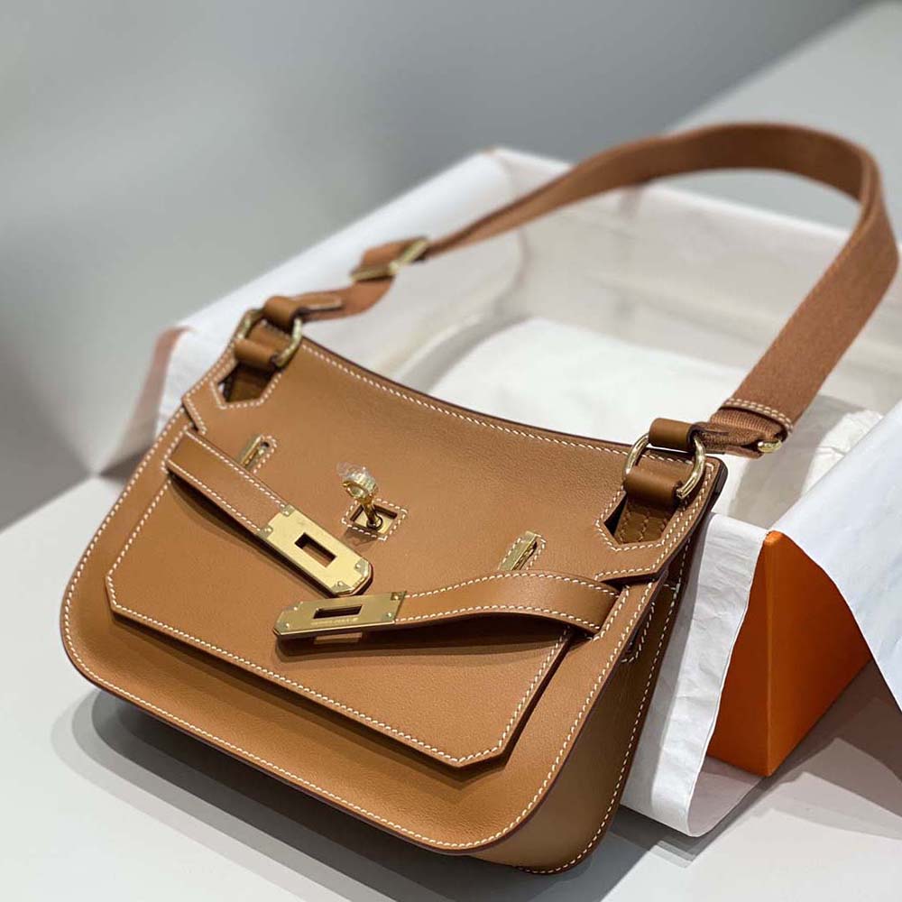 Hermes Women Jyspiere in Evercolor Leather-Brown - image 4