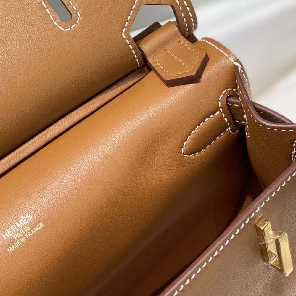Hermes Women Jyspiere in Evercolor Leather-Brown - image 8