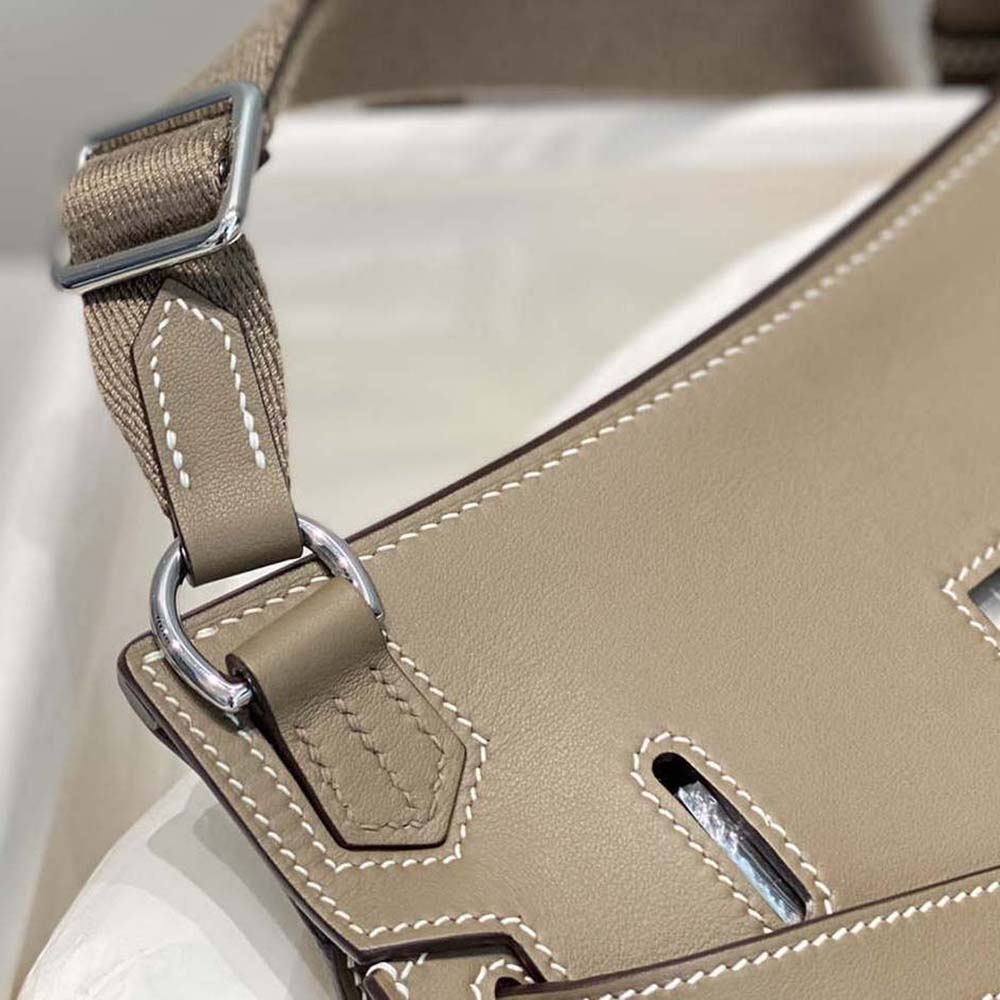 Hermes Women Jyspiere in Evercolor Leather-Gray - image 8