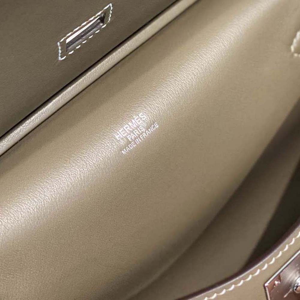 Hermes Women Jyspiere in Evercolor Leather-Gray - image 7