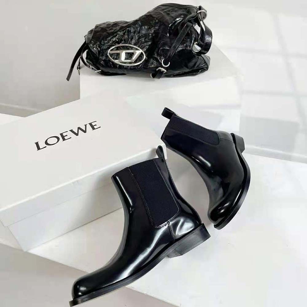 Loewe Men Campo Chelsea Boot in Brushed Calfskin-Black - image 6