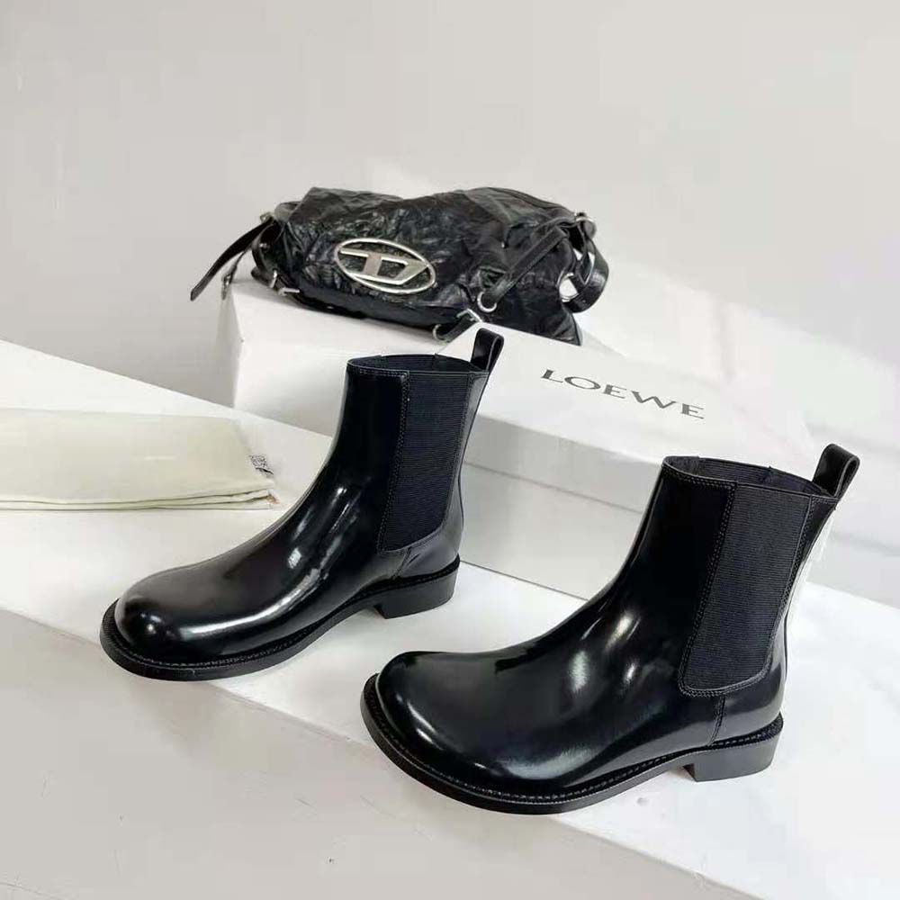 Loewe Men Campo Chelsea Boot in Brushed Calfskin-Black - image 4