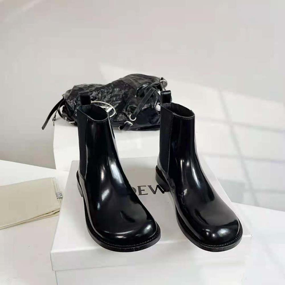 Loewe Men Campo Chelsea Boot in Brushed Calfskin-Black - image 5
