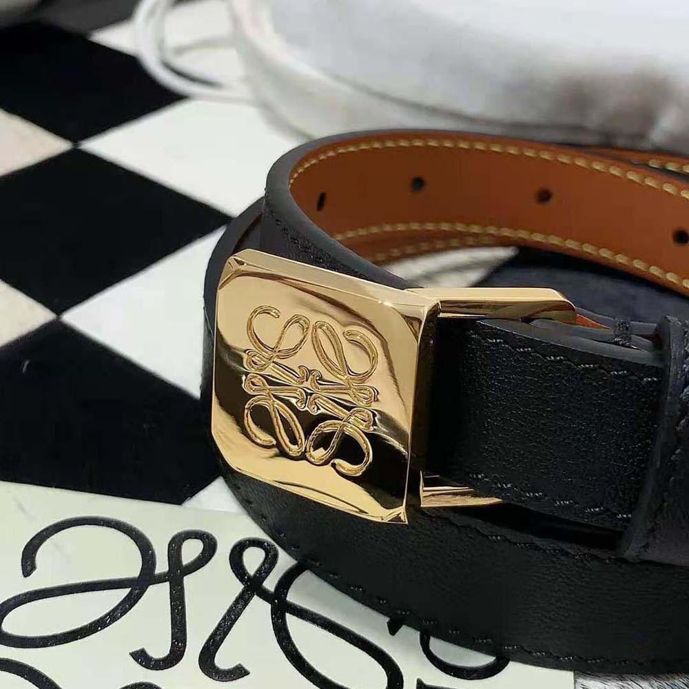 Loewe Women Amazona Padlock Belt in Smooth Calfskin-Black - image 4