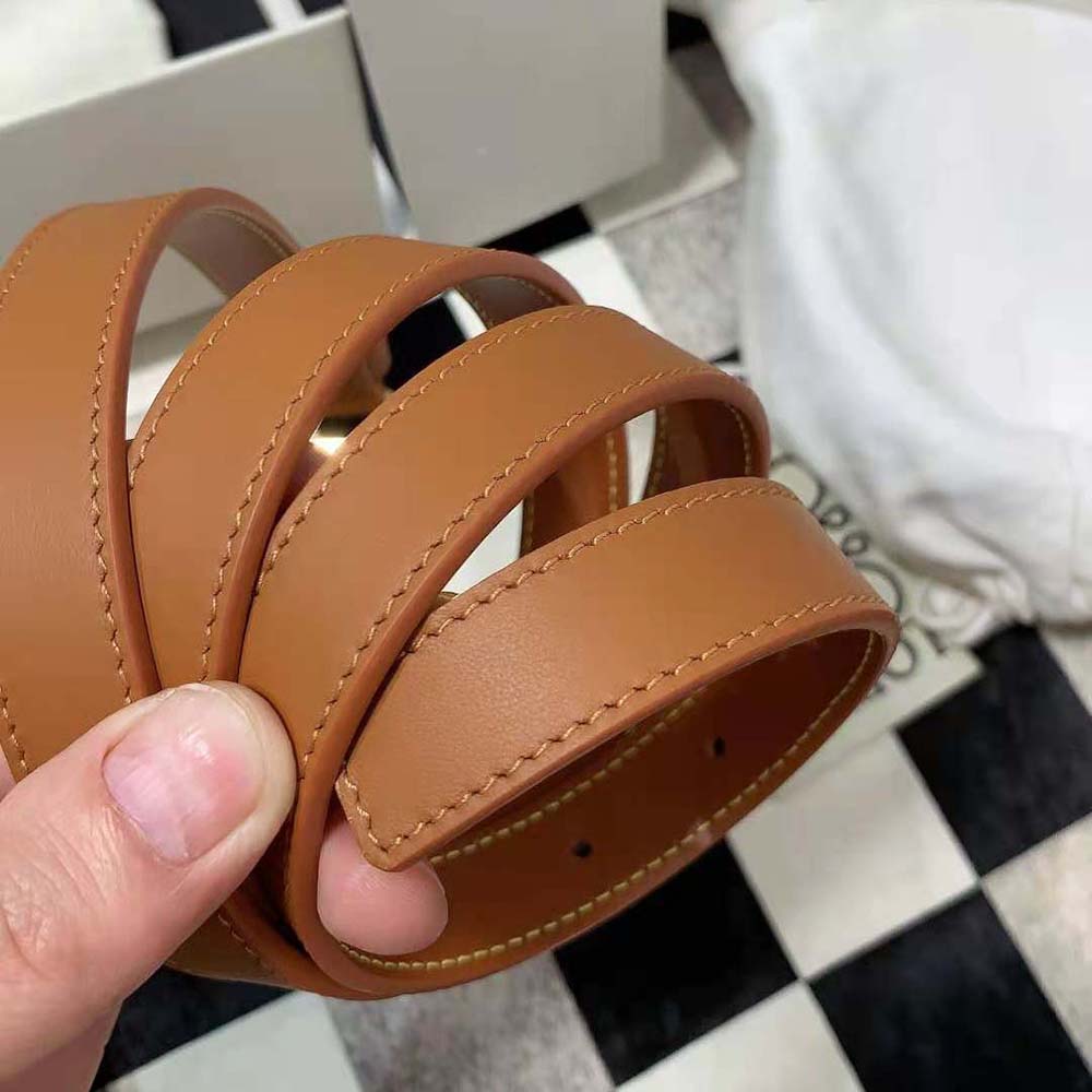 Loewe Women Amazona Padlock Belt in Smooth Calfskin-Brown - image 8