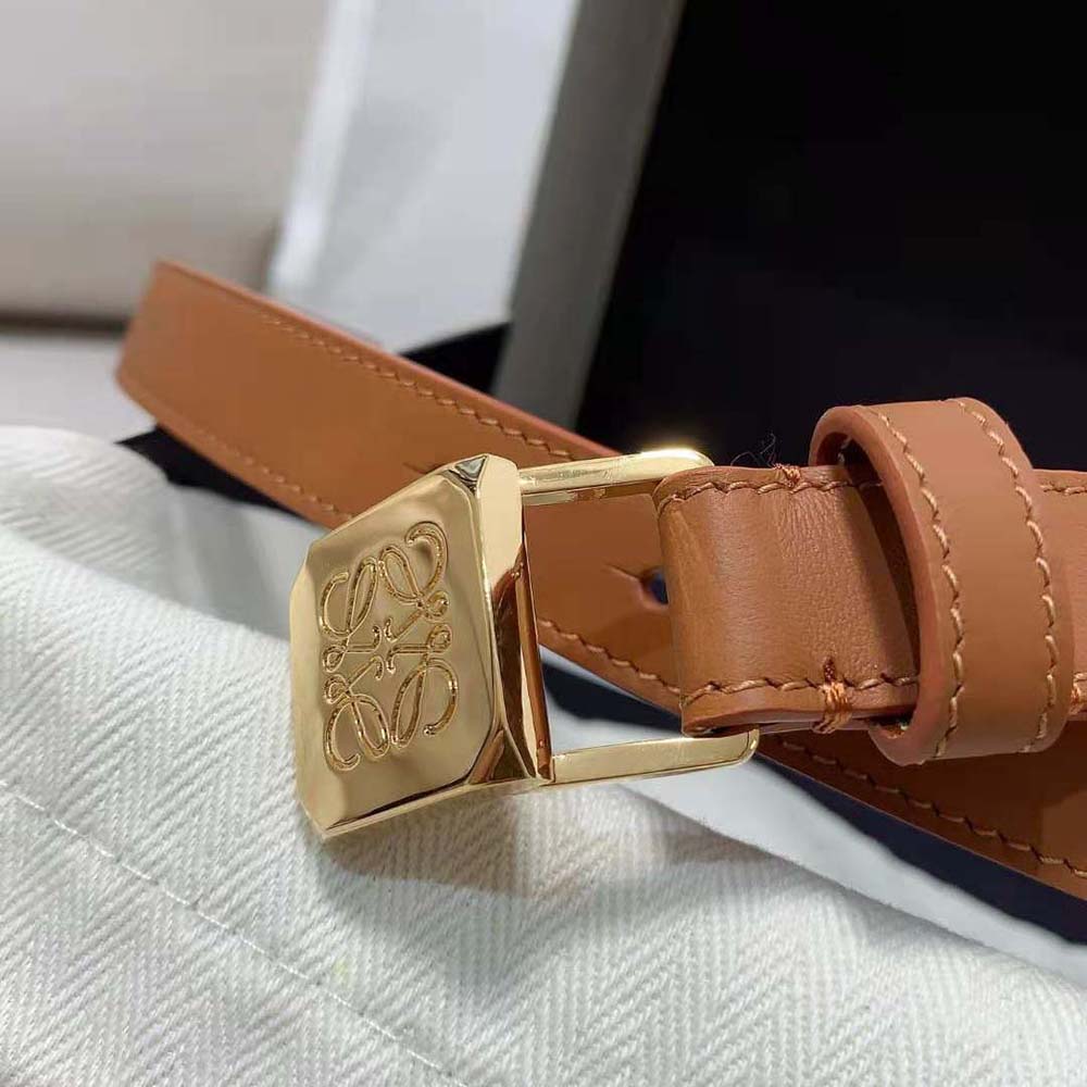 Loewe Women Amazona Padlock Belt in Smooth Calfskin-Brown - image 5