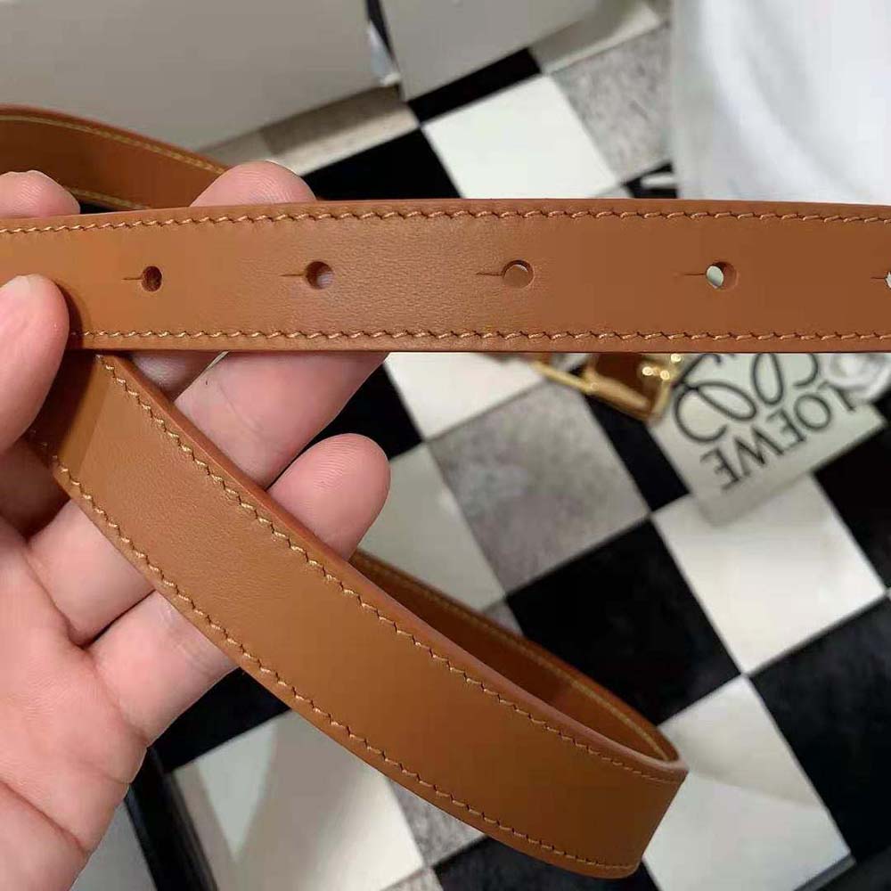 Loewe Women Amazona Padlock Belt in Smooth Calfskin-Brown - image 7