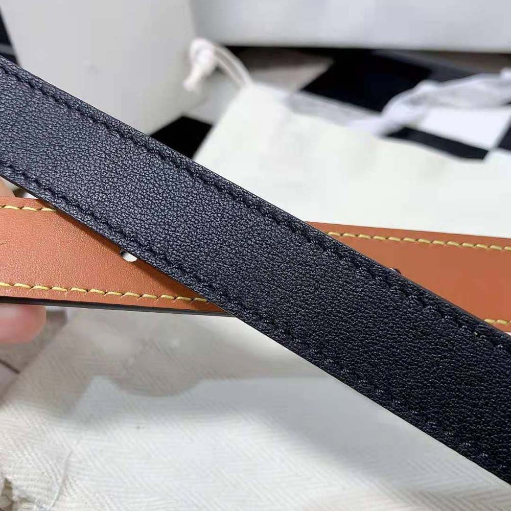 Loewe Women Anagram Belt in Pebble Grain Calfskin-Black - image 8