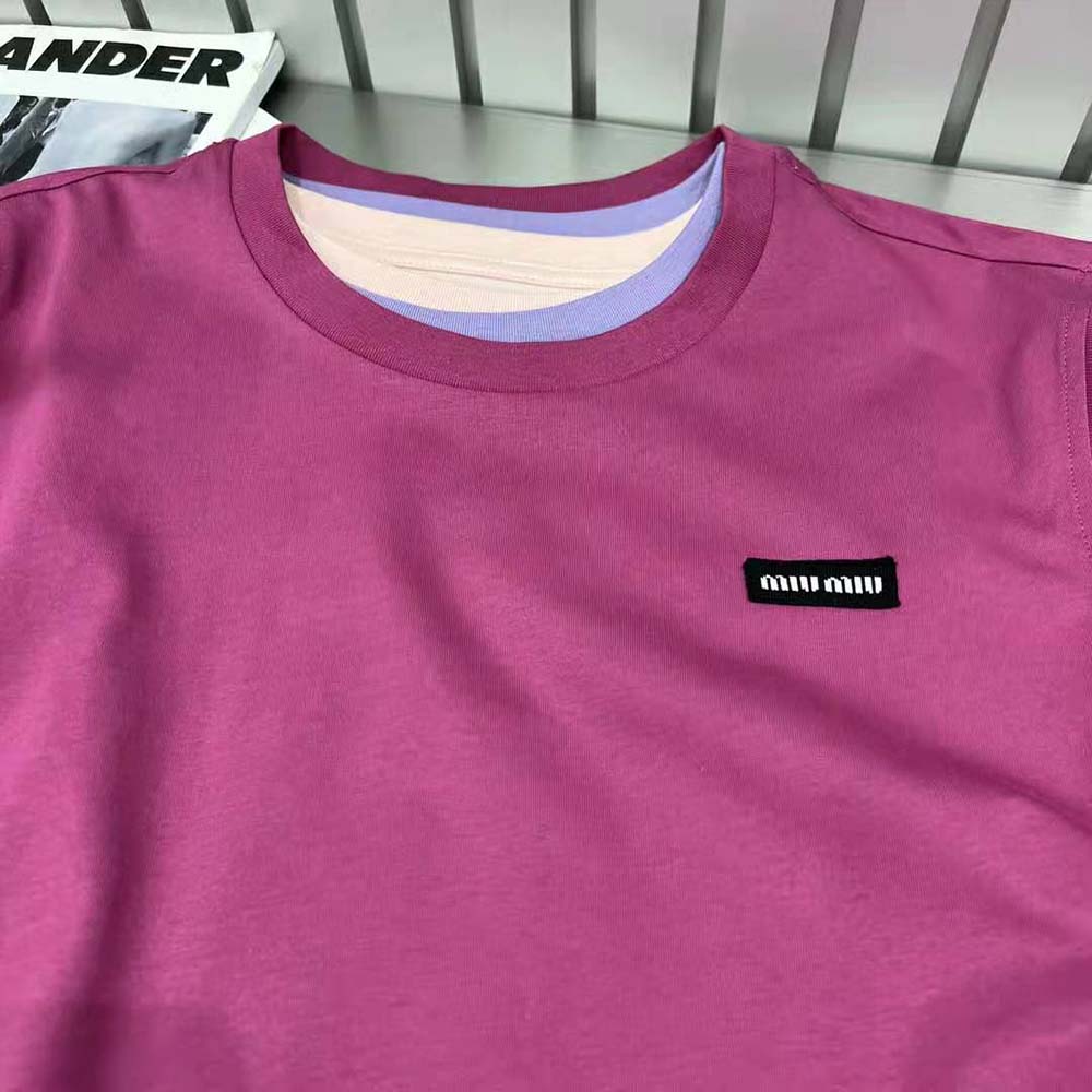 Miu Miu Women Set of 3 Jersey T-shirts-MJE15_137E_F03NZ - image 6