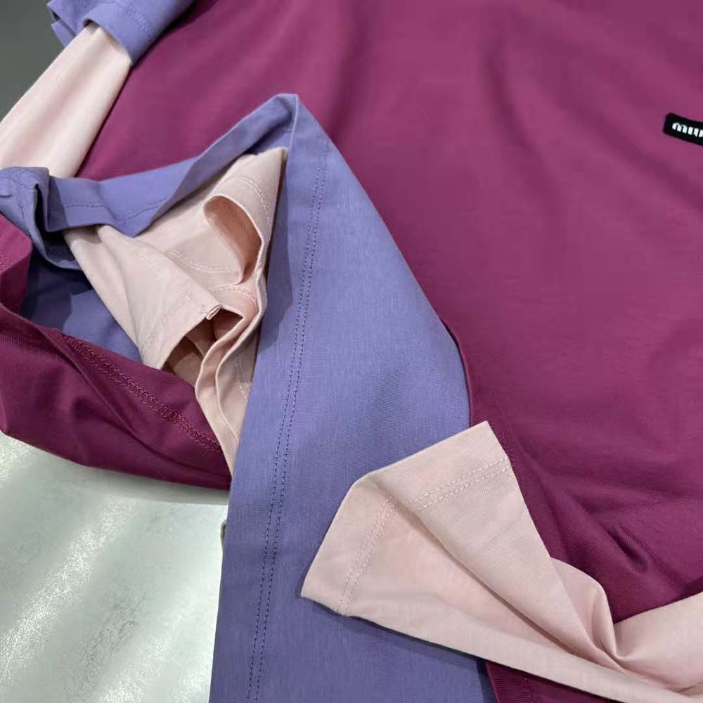 Miu Miu Women Set of 3 Jersey T-shirts-MJE15_137E_F03NZ - image 9