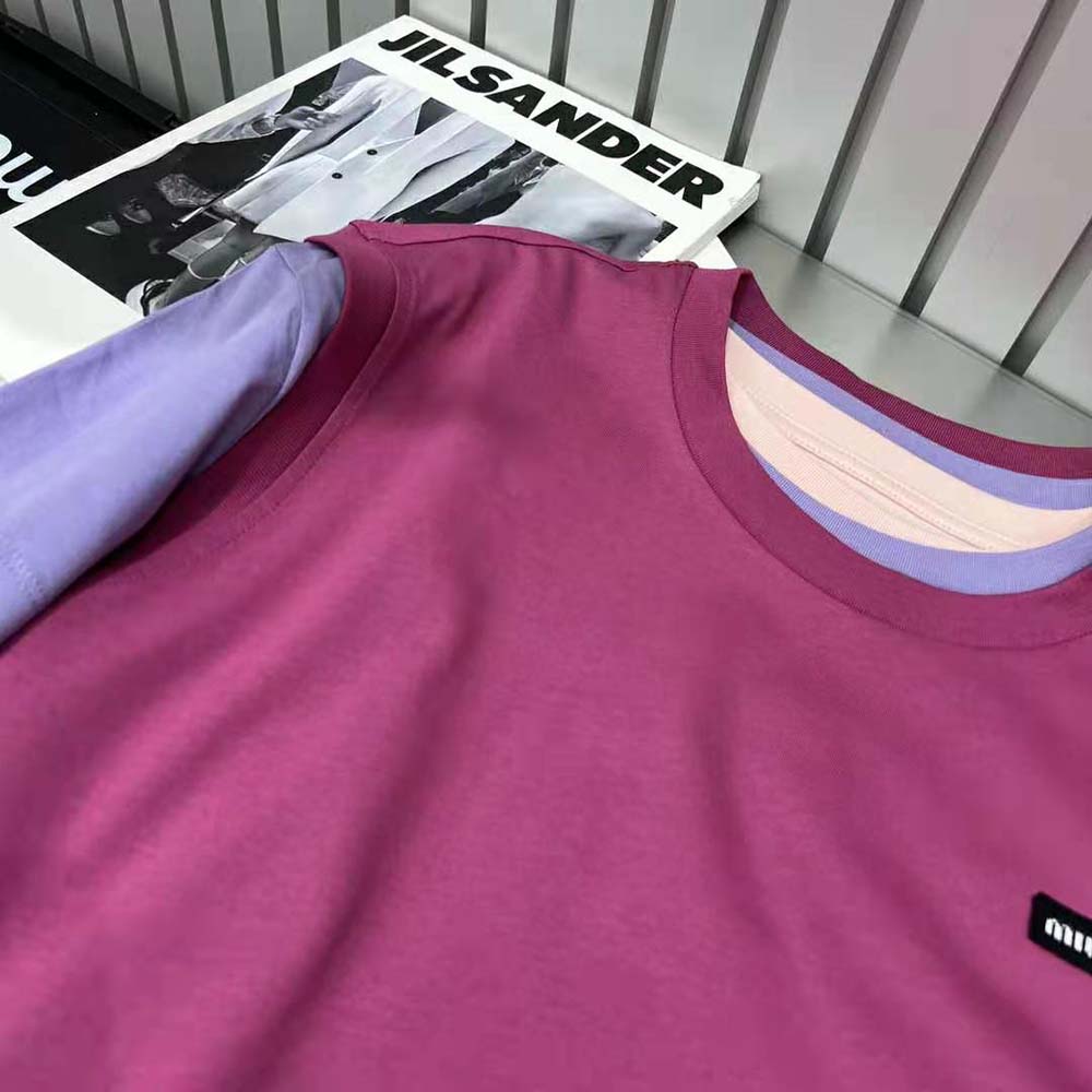 Miu Miu Women Set of 3 Jersey T-shirts-MJE15_137E_F03NZ - image 8