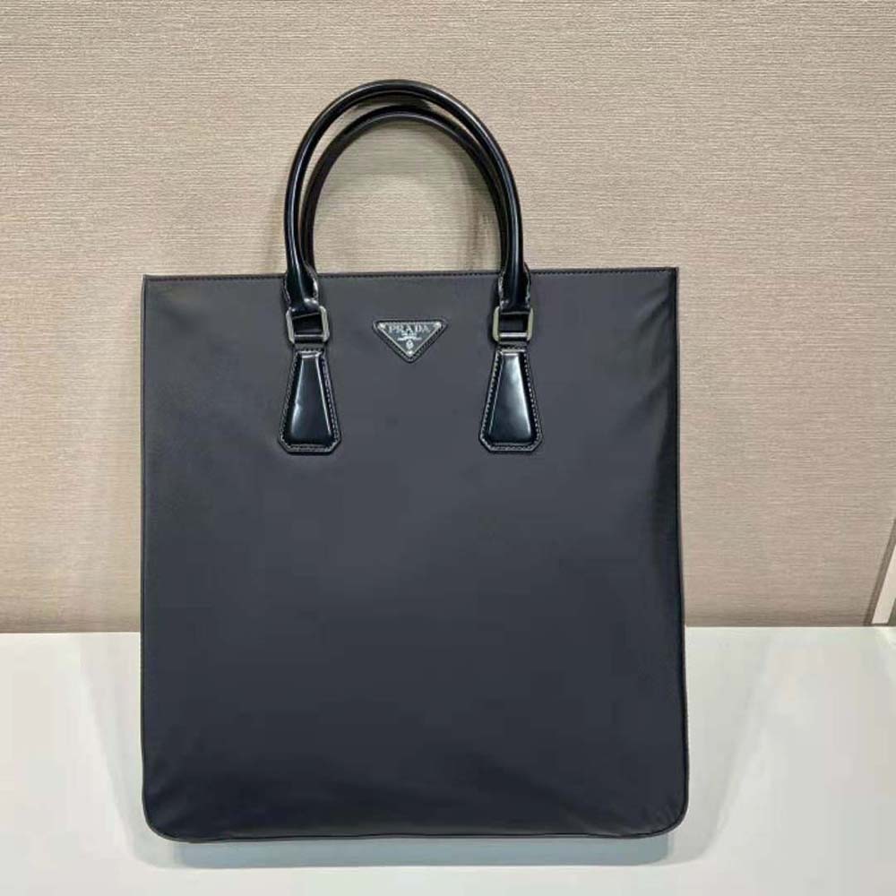 Prada Men Re-Nylon and Brushed Leather Tote Bag - image 5