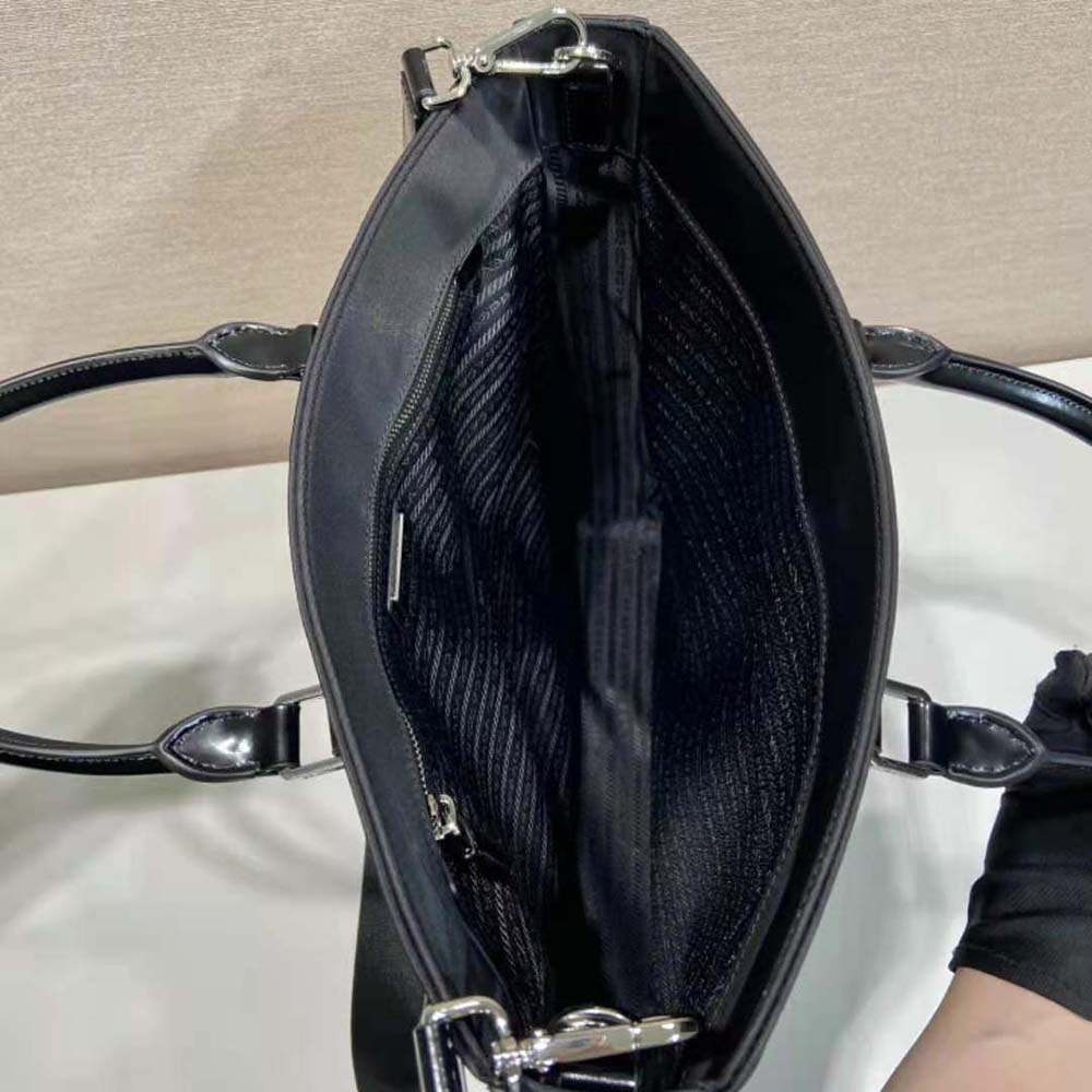 Prada Men Re-Nylon and Brushed Leather Tote Bag - image 9