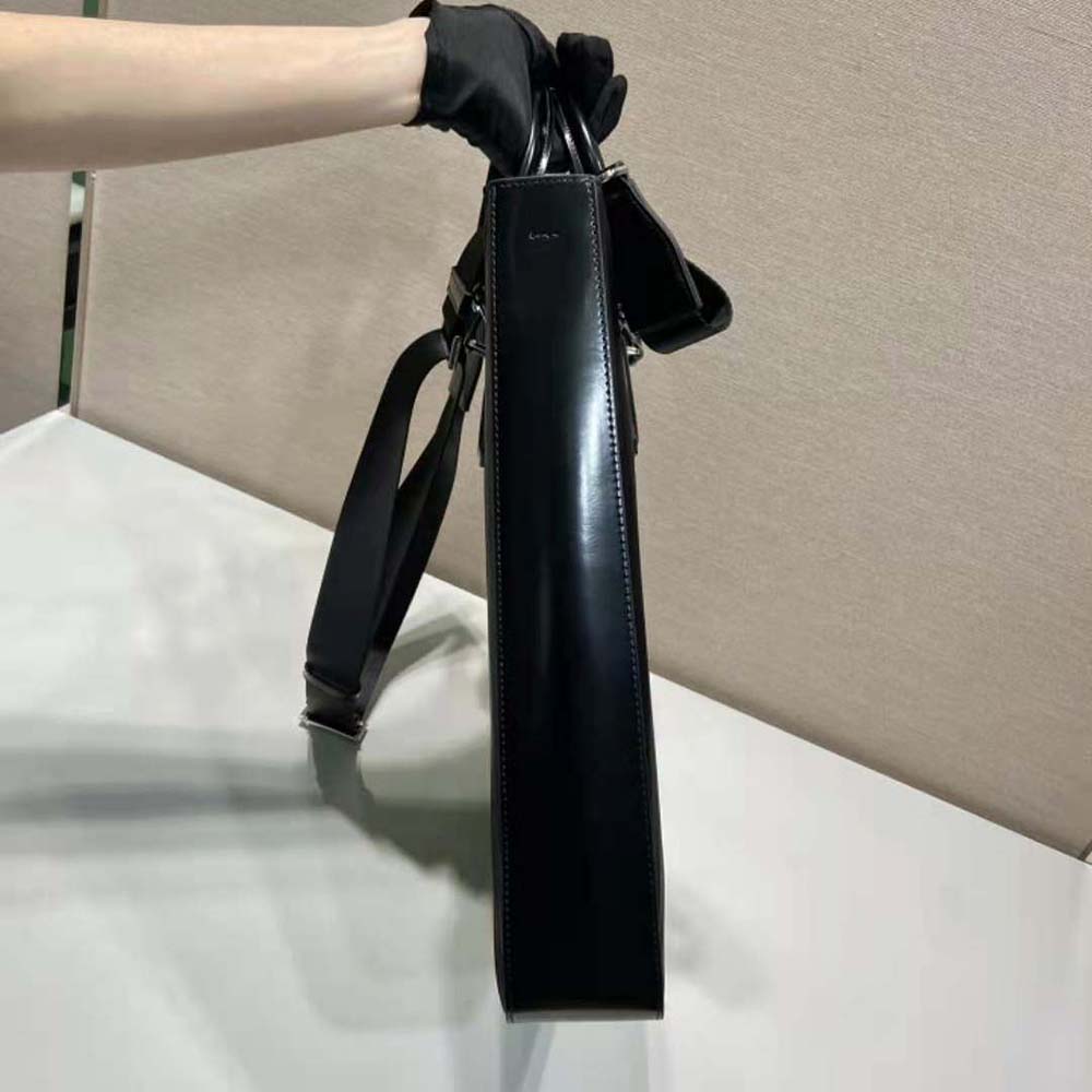 Prada Men Re-Nylon and Brushed Leather Tote Bag - image 7