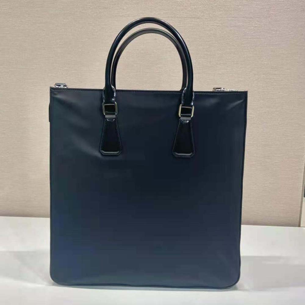 Prada Men Re-Nylon and Brushed Leather Tote Bag - image 4
