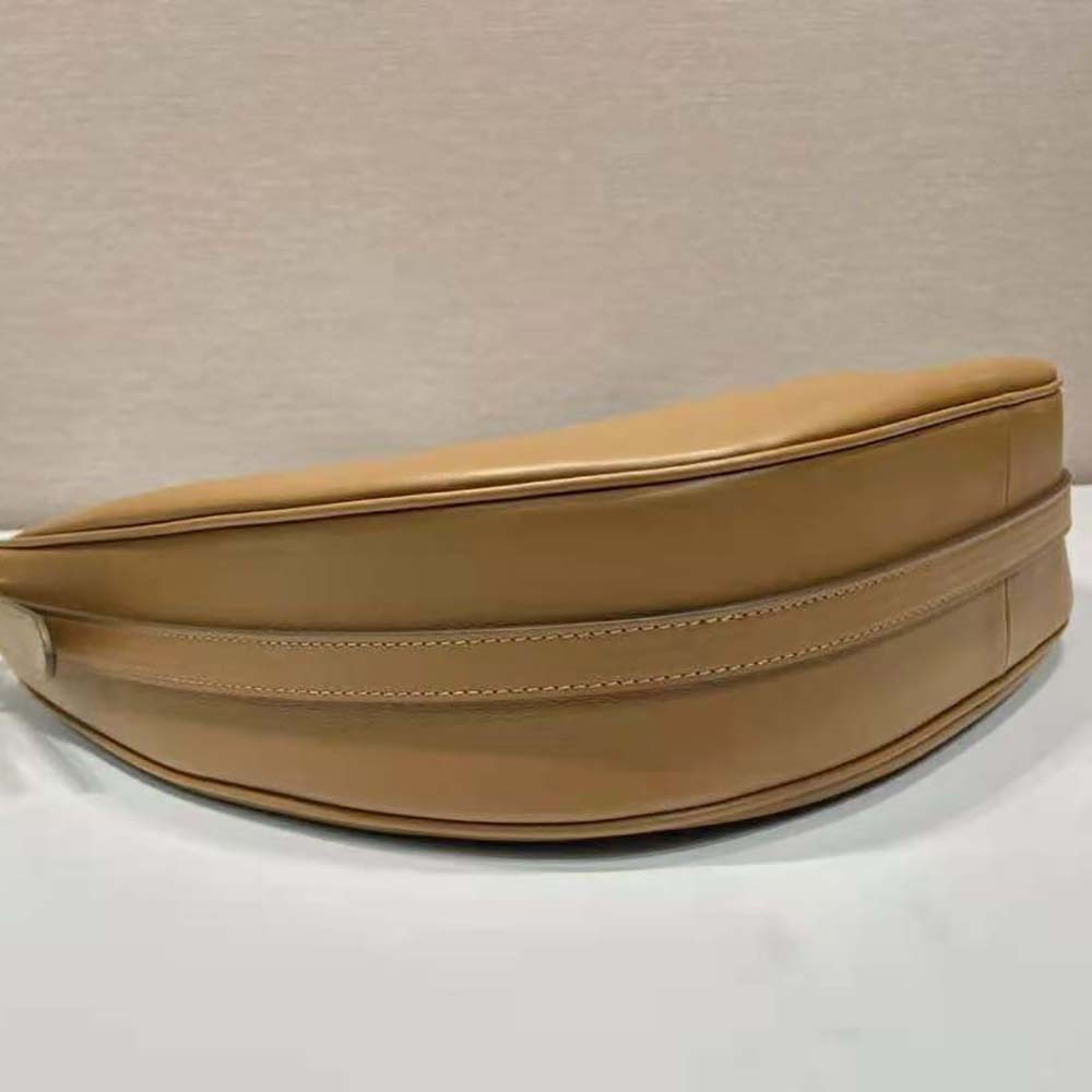 Prada Women Large Leather Shoulder Bag-Brown - image 9