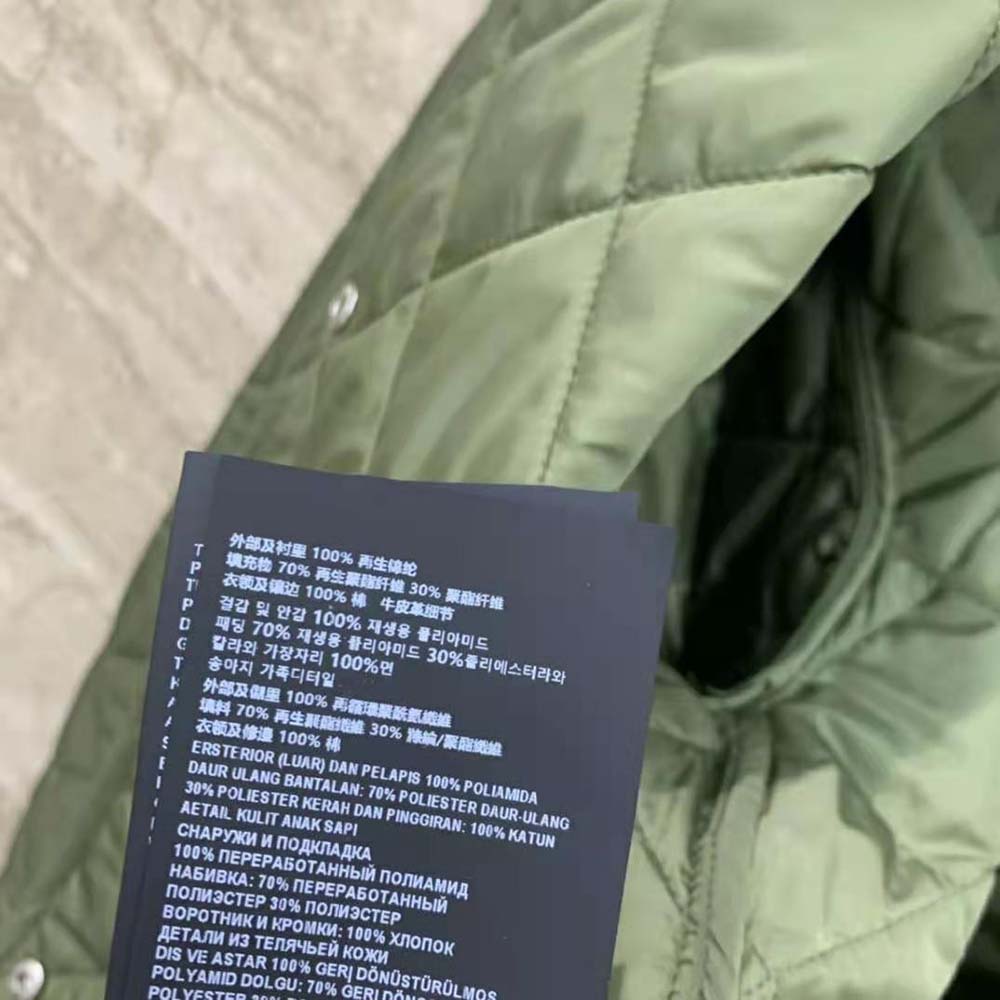 Prada Women Light Re-Nylon Jacket with Enameled Metal Triangle Logo-Dark Green - image 10