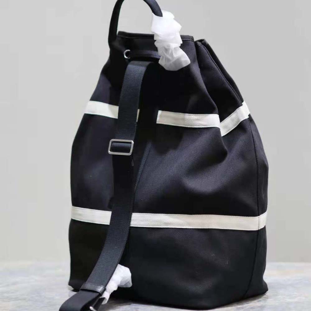 Saint Laurent YSL Men Rive Gauche Sling Bag in Canvas-Black - image 5
