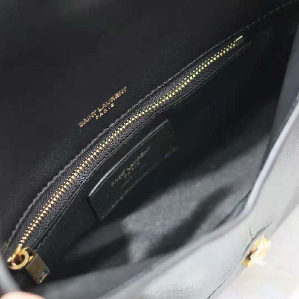 Saint Laurent YSL Women Cassandre Small Envelope Pouch in Lambskin-Black - image 8