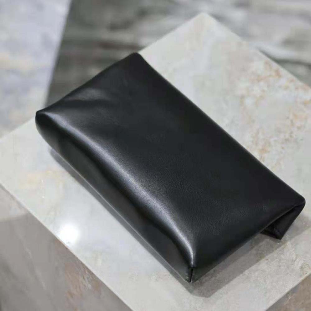 Saint Laurent YSL Women Cassandre Small Envelope Pouch in Lambskin-Black - image 6