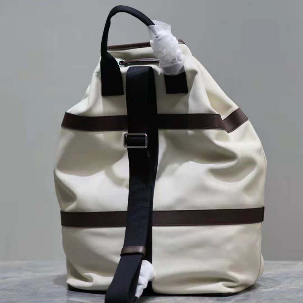 Saint Laurent YSL Men Rive Gauche Sling Bag in Smooth Leather-White - image 4