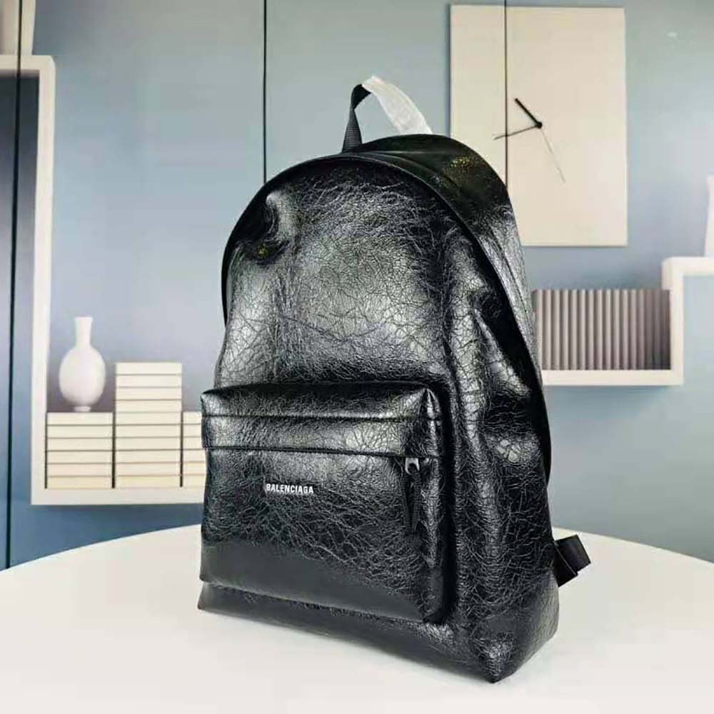 Balenciaga Men Explorer Backpack in Black Arena Lambskin - image 4