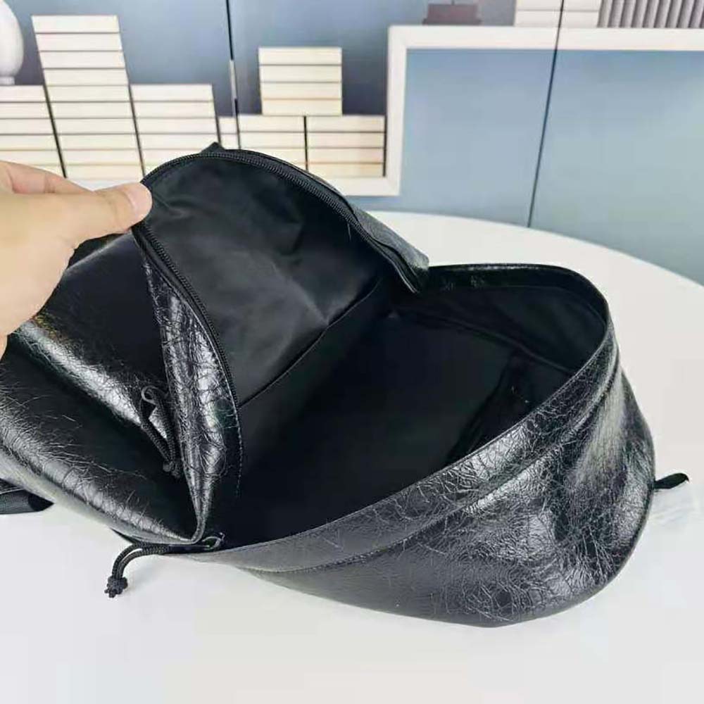 Balenciaga Men Explorer Backpack in Black Arena Lambskin - image 6