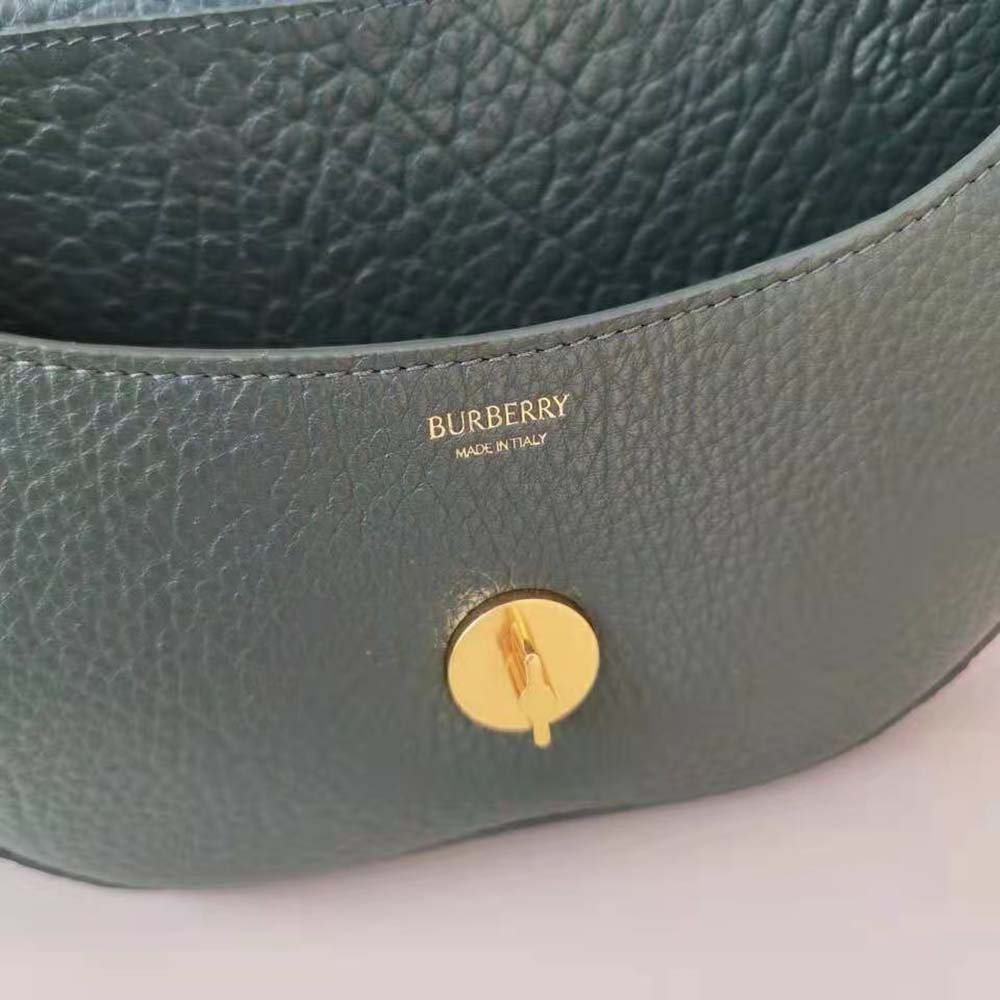 Burberry Women Chess Satchel-Dark Green - image 10