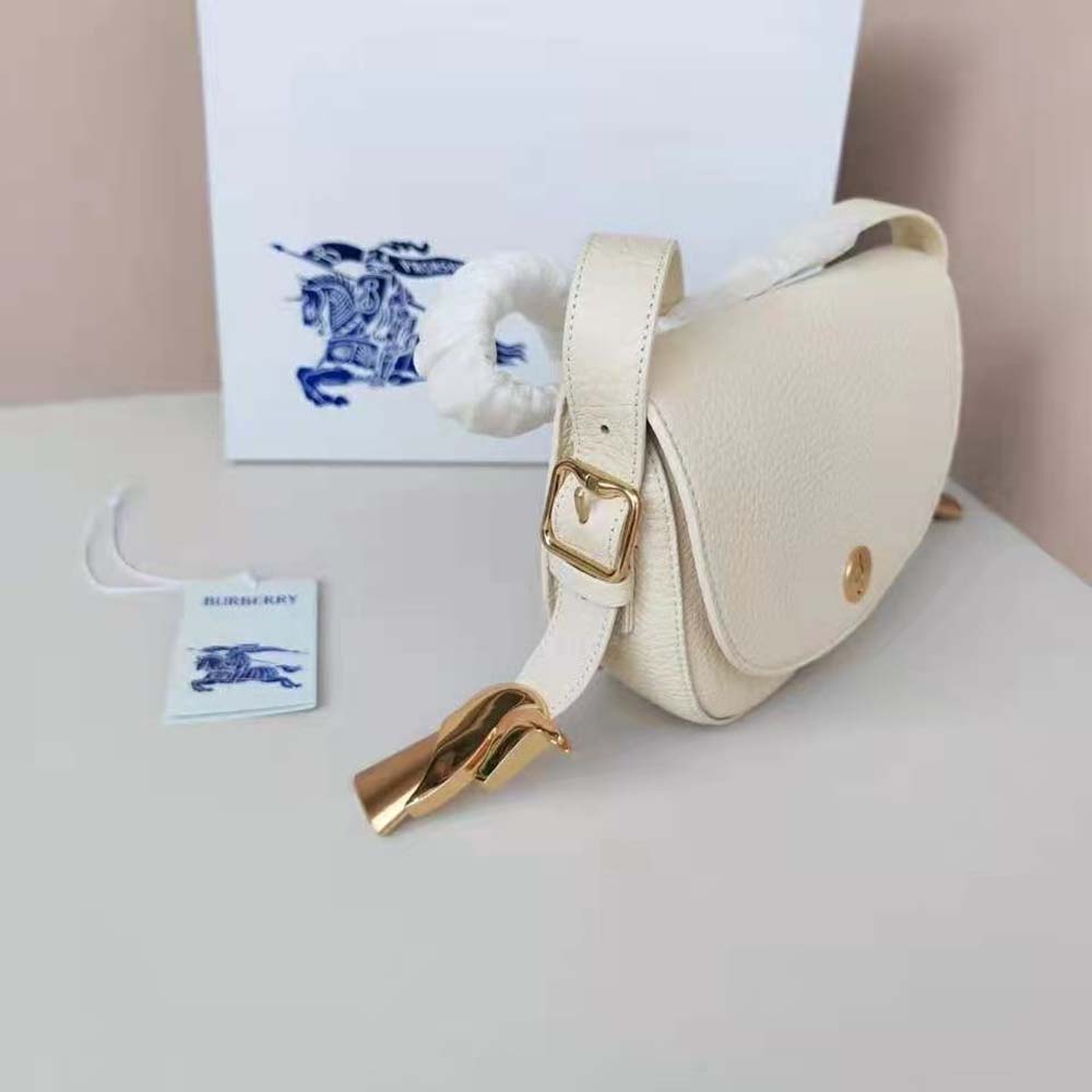 Burberry Women Chess Satchel-White - image 4