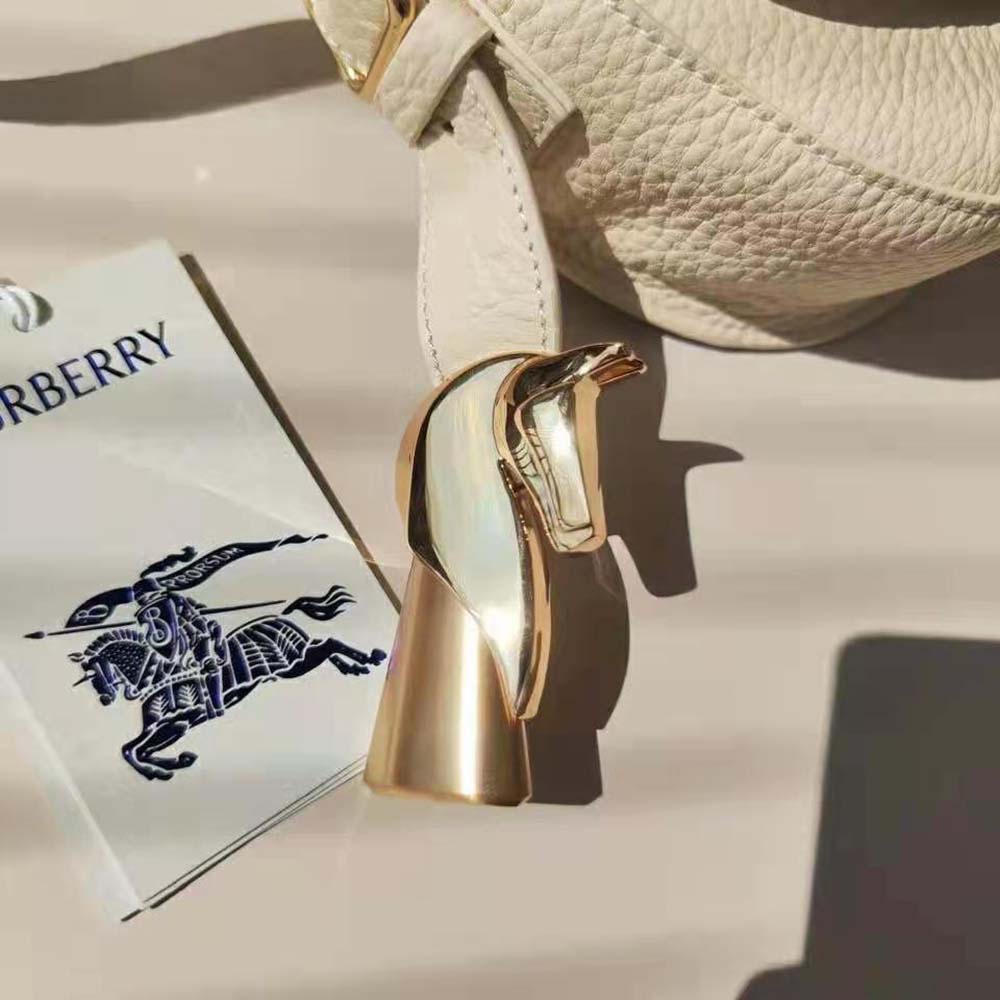Burberry Women Chess Satchel-White - image 10